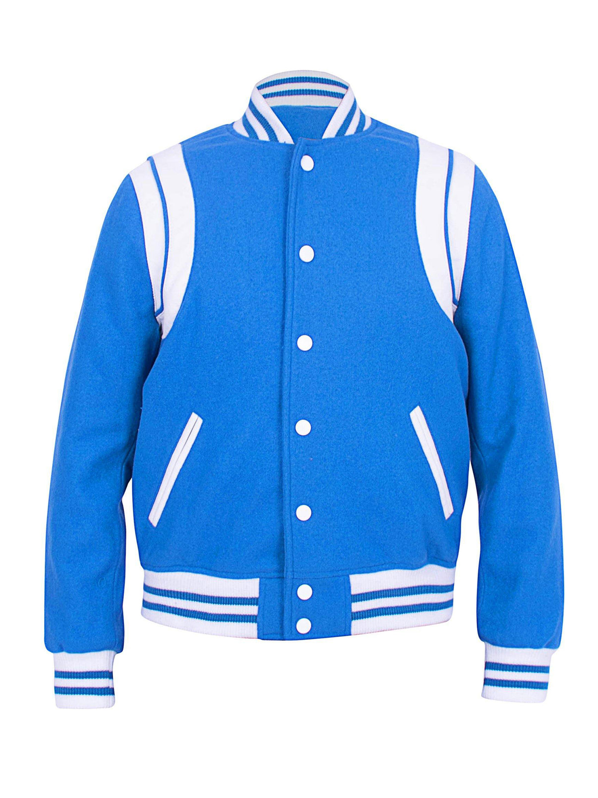 Azul Wool Varsity Bomber Jacket – CASA OF K Official Online Store