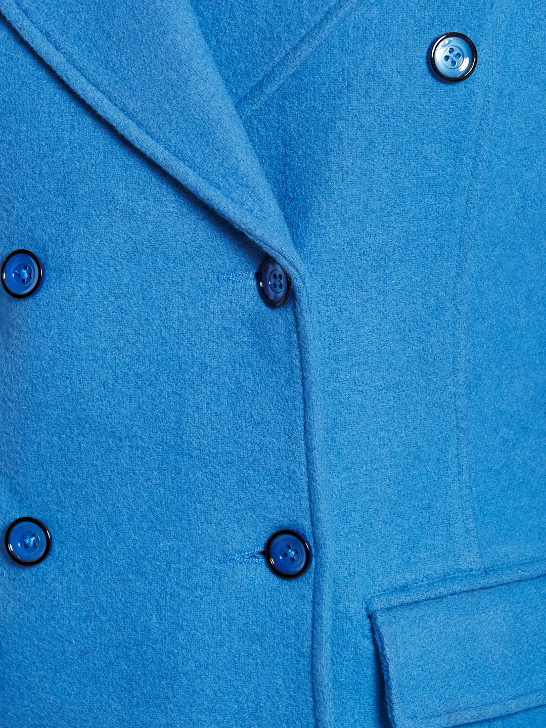 Newark Blue Wool blend Trench Coat