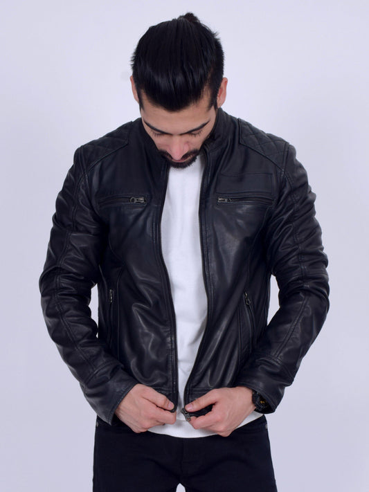 Iconic Black Leather Jacket - CASA OF K Official Online Store