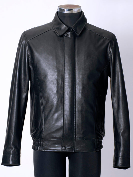 Pilot Style Leather Bomber Jacket - CASA OF K Official Online Store