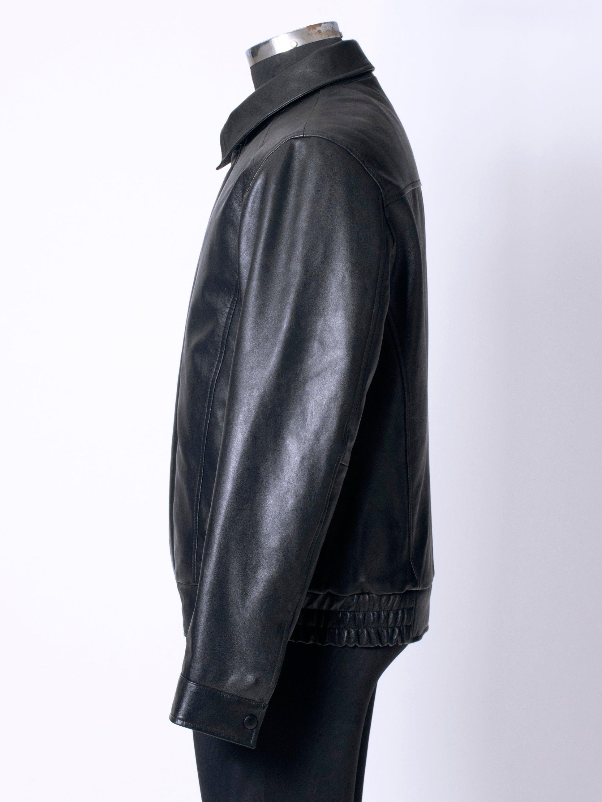 Pilot Style Leather Bomber Jacket - CASA OF K Official Online Store