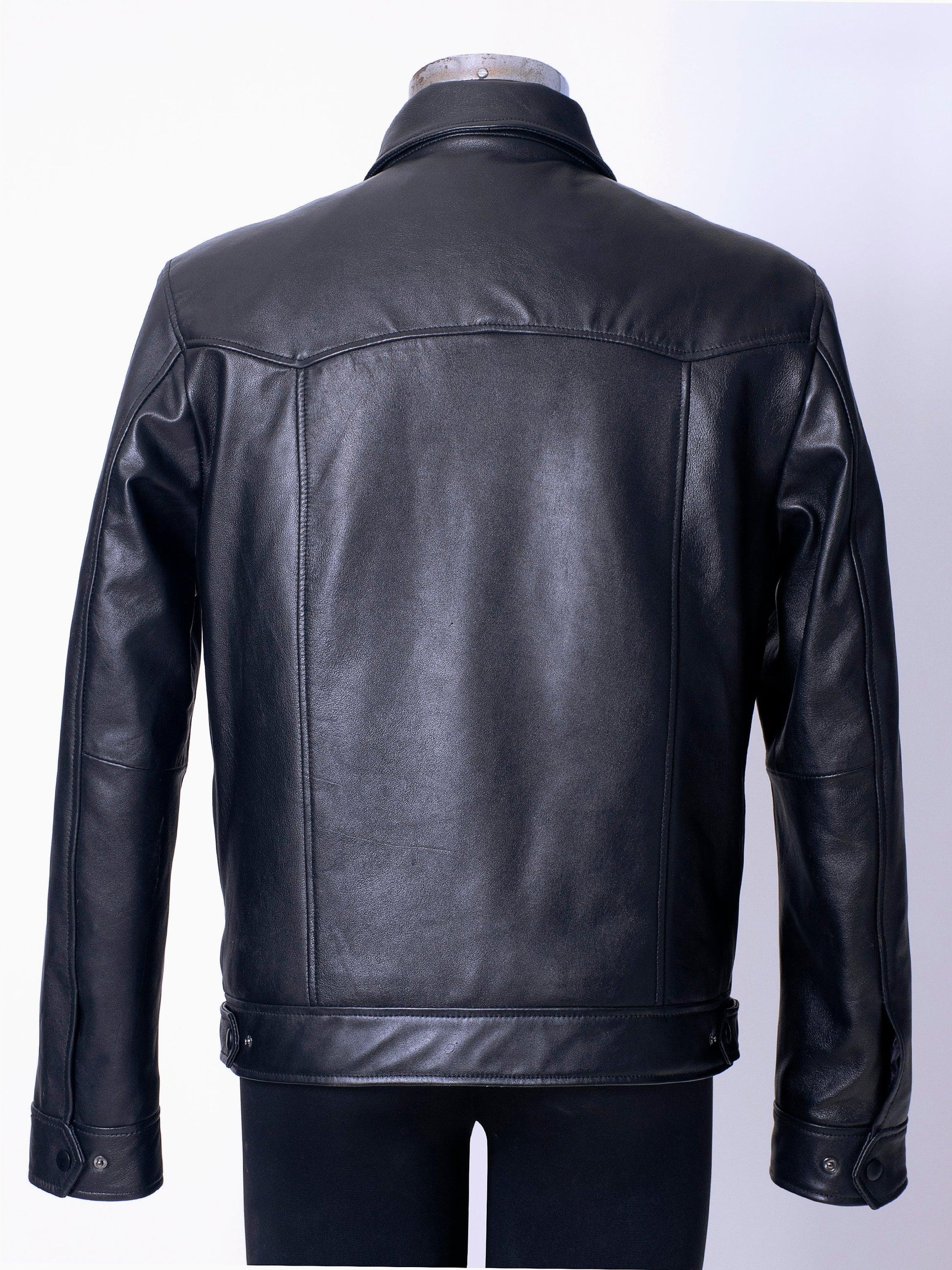 Zipper Short Biker Leather Jacket