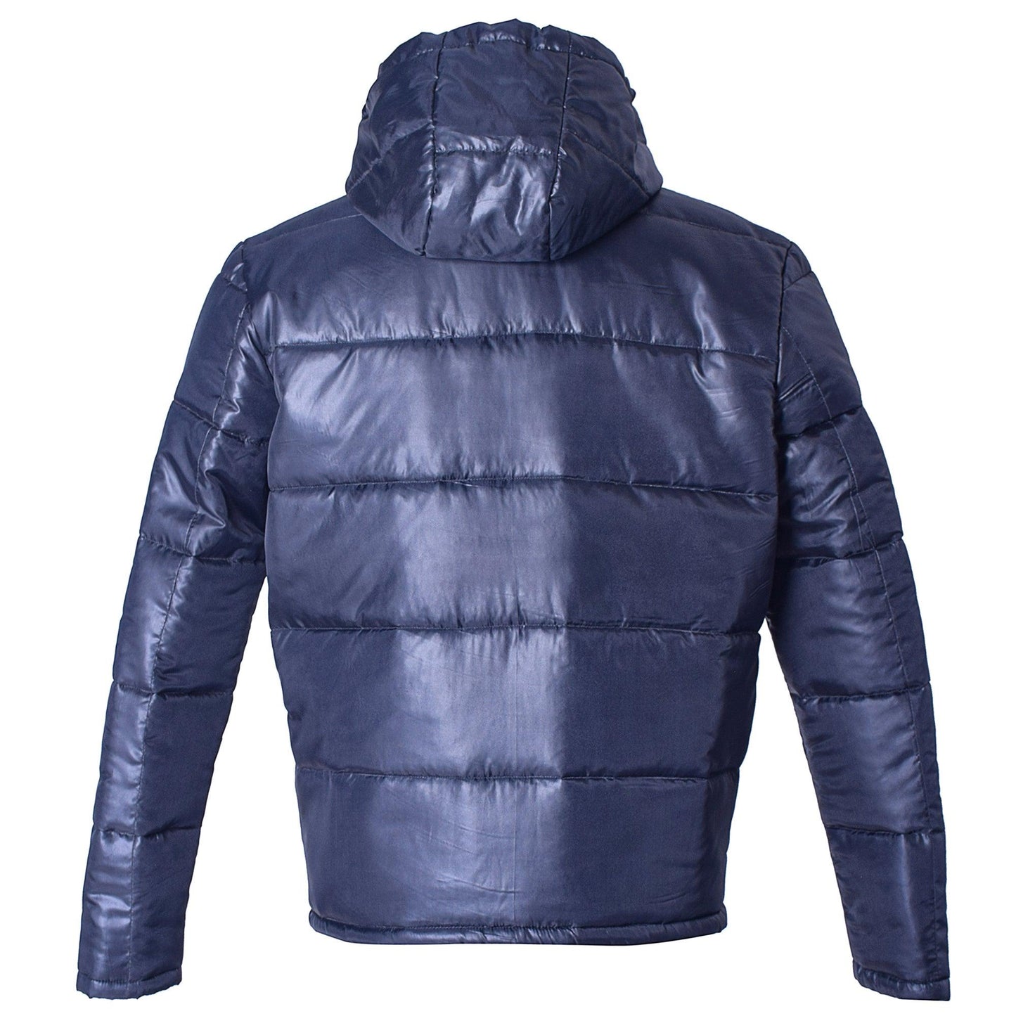 Metallic Black Hooded Puffer Jacket - CASA OF K Official Online Store